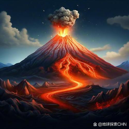 火山爆发图片
