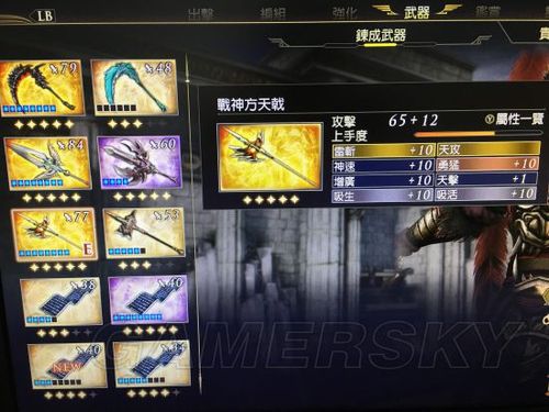 无双大蛇3六星秘武拿法