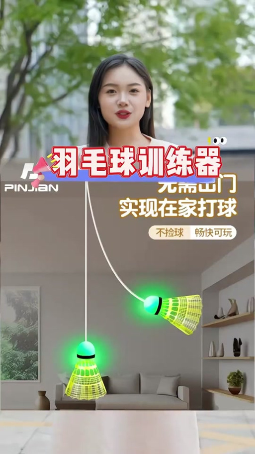自动回弹羽毛球
