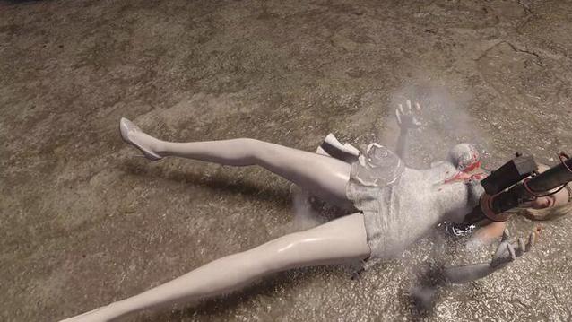 生化危机白丝电锯死亡