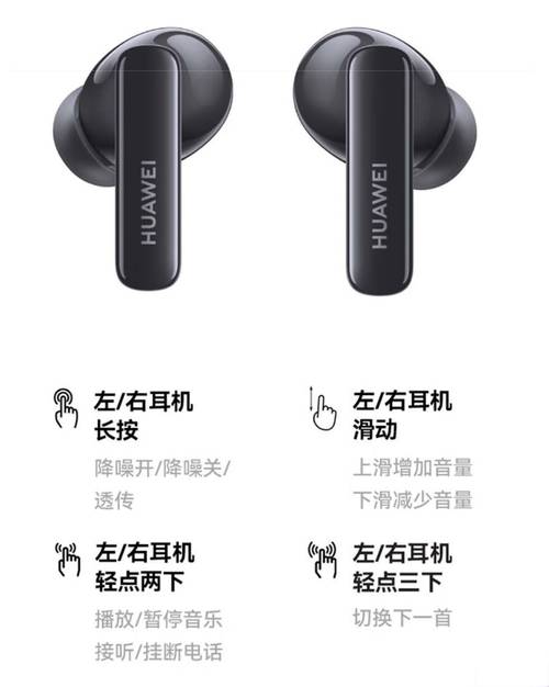 华为耳机的开关键在哪里