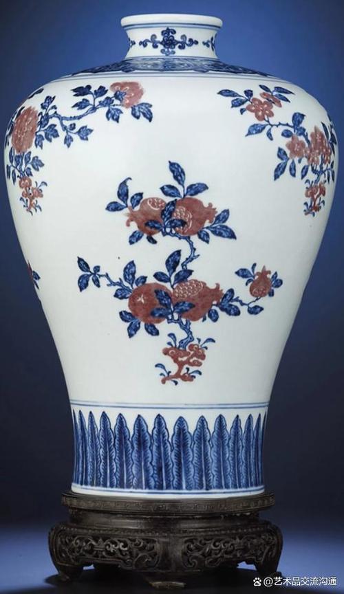 青花釉里红真品图片