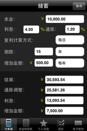 每年定投复利计算器