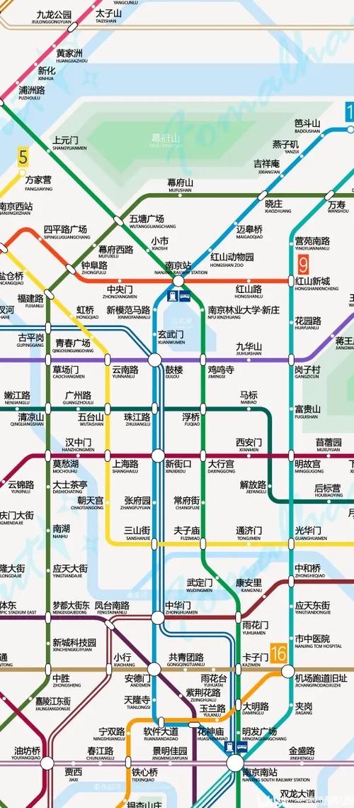 南京市地铁规划图2030