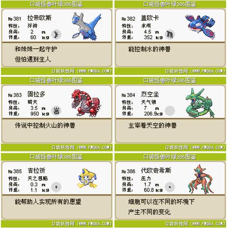 口袋妖怪叶绿最强精灵阵容