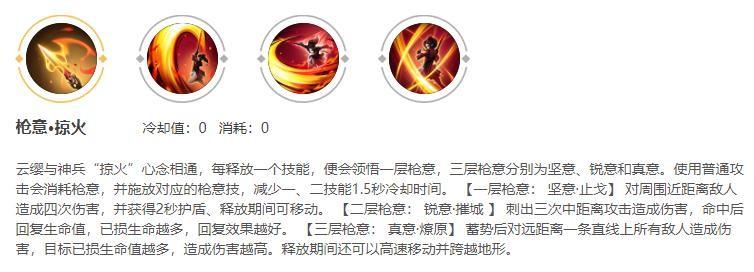 王者荣耀云缨的技能介绍