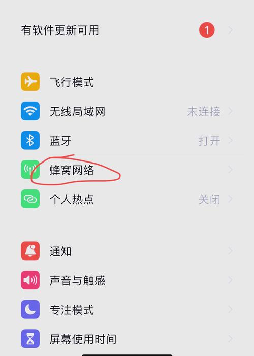 苹果手机怎么设置数据流量开关