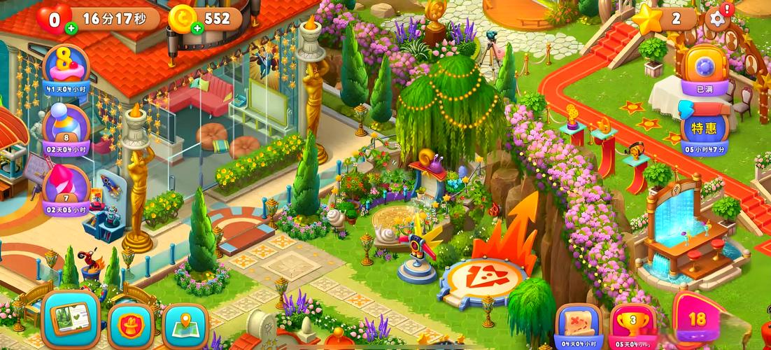 梦幻花园无限金币星星破解版Gardenscapes