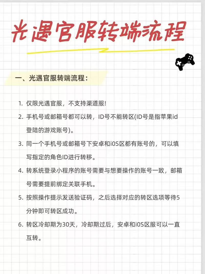 荣耀光遇如何从渠道服转官服账号