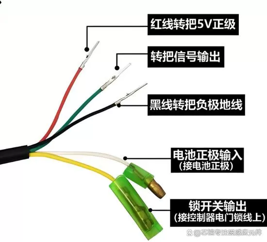 5个线手柄的接法详解