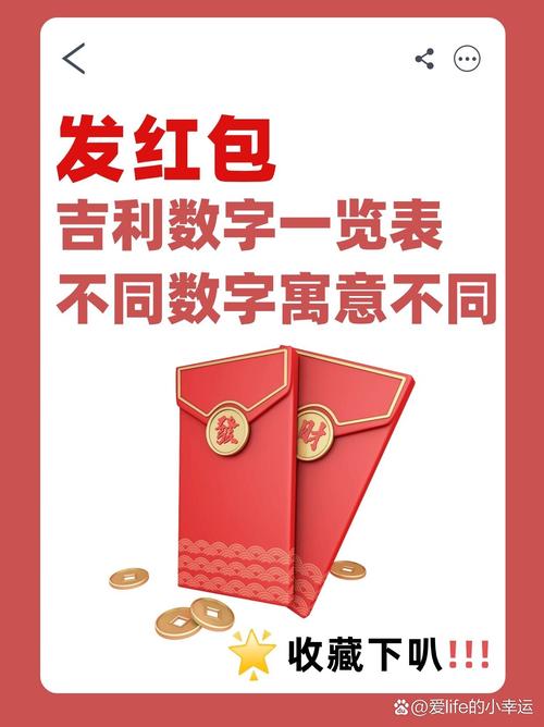 微信红包吉利数字大全